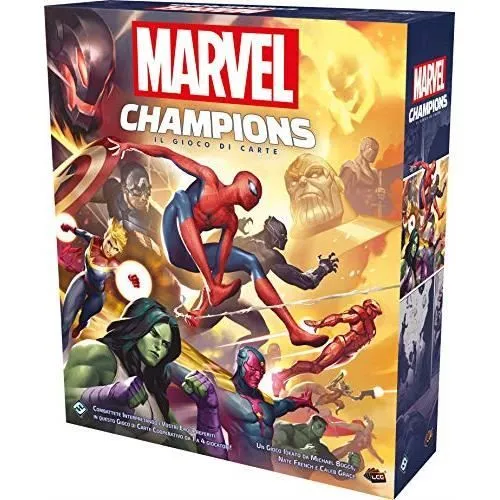 Asmodee - Marvel Champions - Le Jeu de Cartes - Édition en Italien - 9330-0