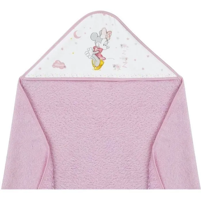 Disney cape de bain Minnie Mouse filles 100 x 100 cm coton rose-2