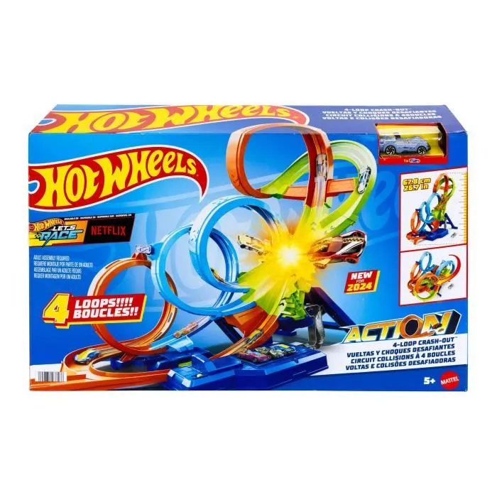 Hot Wheels-Coffret Ultra Crash Looping-Propulseur et voiture HXR70-7