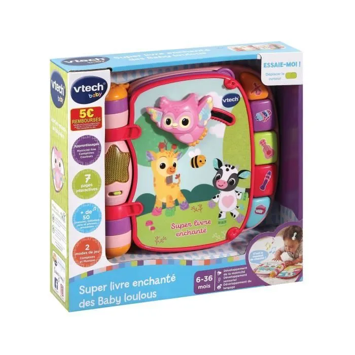 VTECH BABY - Super Livre Enchanté des Baby Loulous - Rose-4