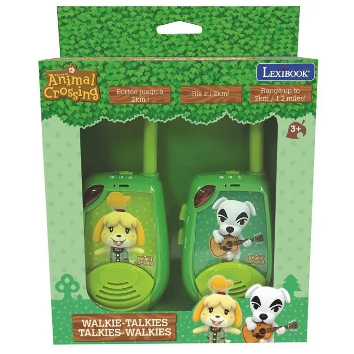 Talkies-Walkies Animal Crossing - LEXIBOOK - Portée 4 km - Morse lumineux-1
