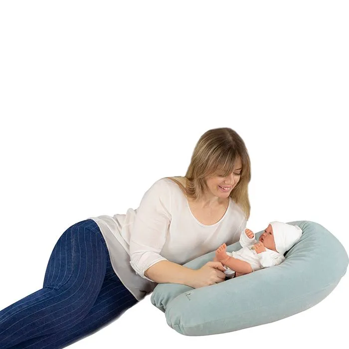 Coussin de maternité 160 cm Coton bio déhoussable-Ambre - Éveil et Nature-3