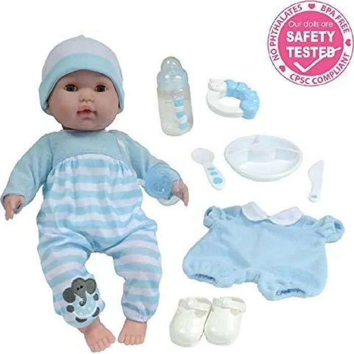 Poupée - JC TOYS - Corps Souple - Bleu-0