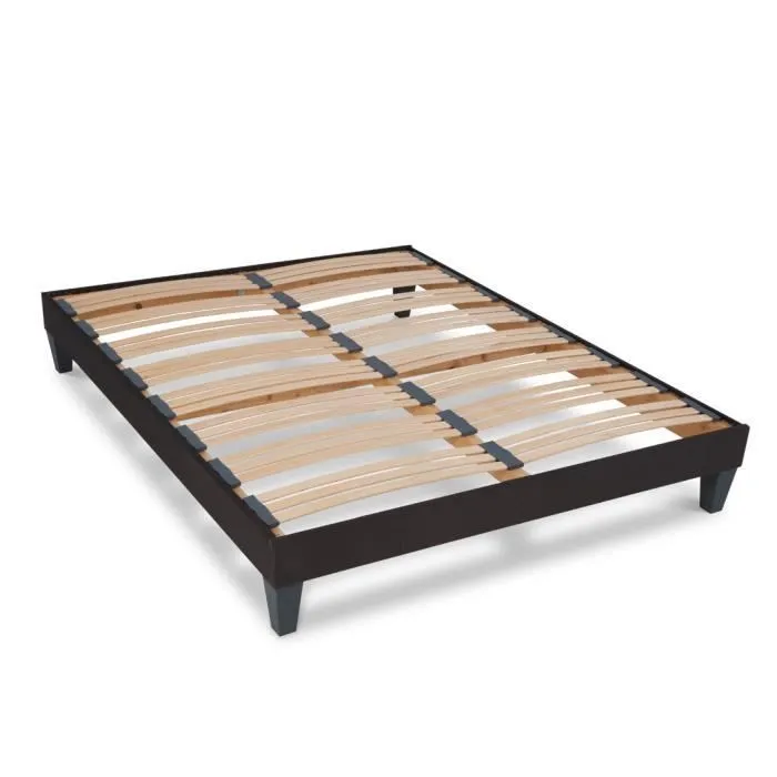 BELLECOUR LITERIE - Ensemble PARIS 140x200 cm - Matelas Mémoire de forme - Sommier Bois - Ferme-3