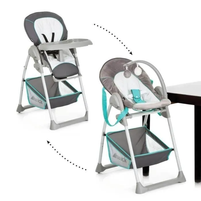 HAUCK Chaise Haute évolutive 2 en 1 Sit'N Relax - hearts-1