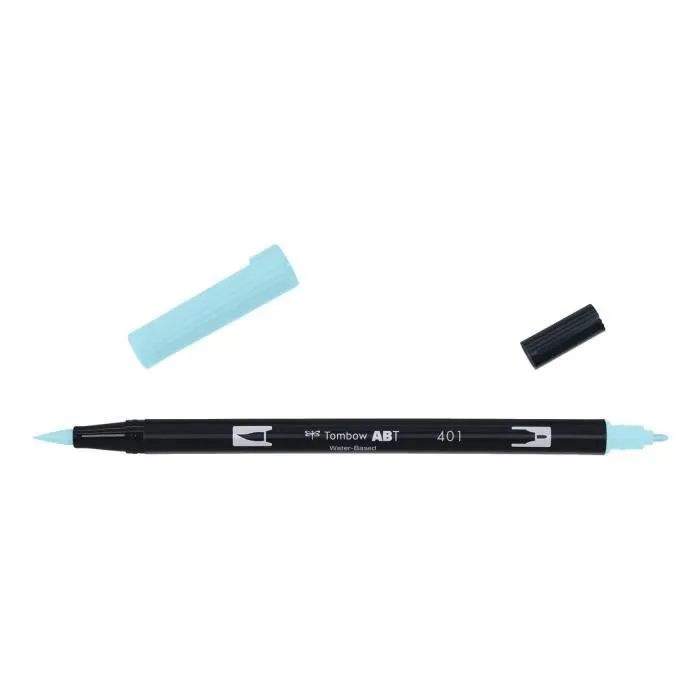 Feutre ABT Dual Brush Pen de Tombow (vendu à l'unité) - Nuancier ABT dual:401 aqua-0
