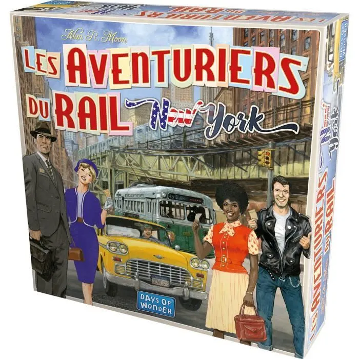 Les Aventuriers du Rail : New York - AC-DÉCO - Jeu de société - 8 ans et plus - 2 à 4 joueurs - 10 à 15 minutes-1