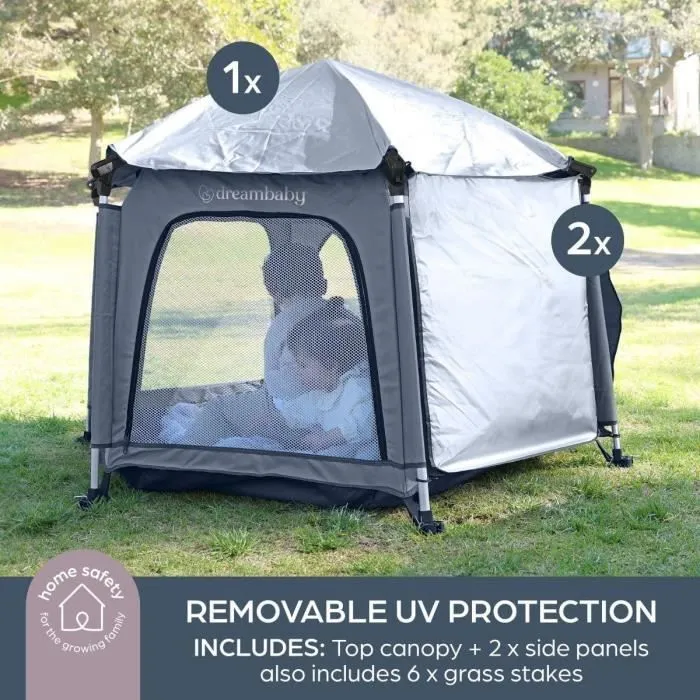 Adventure Parc Pop-Up - DREAMBABY - Tissu avec sac de transport - Housses anti-UV (utilisation extérieur) - Ø 1,3 m - H1 m-6