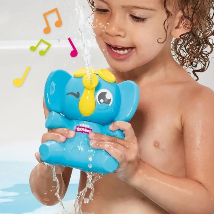 Jouet de bain Mon Eléphant Farceur - TOMY - pour bébé de 18 mois et plus - Bleu-2