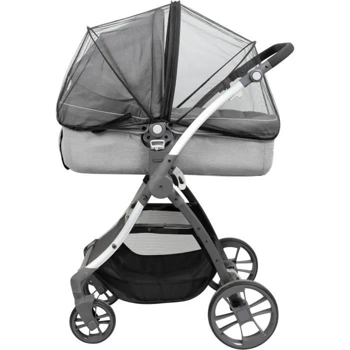 Moustiquaire pour poussette TINEO ALL INCLUSIVE - Ouverture facile avec zip - Poche rangement incluse-7