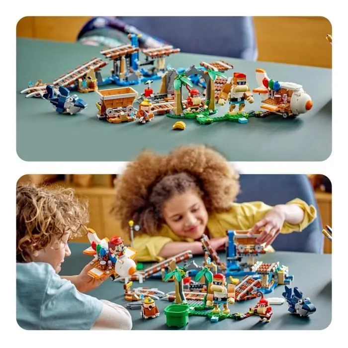 LEGO® Super Mario 71425 Ensemble d'Extension Course de Chariot de Mine de Diddy Kong, à Combiner avec Pack de Démarrage-4