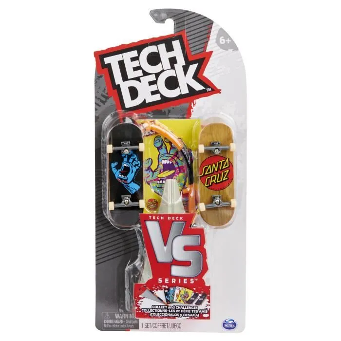 Finger Skate - Tech Deck Pack Versus 2 Fingerboard - 6061574 - Avec 2 authentiques Mini Skate & 4 cartes collector -Modèle aléatoire-1