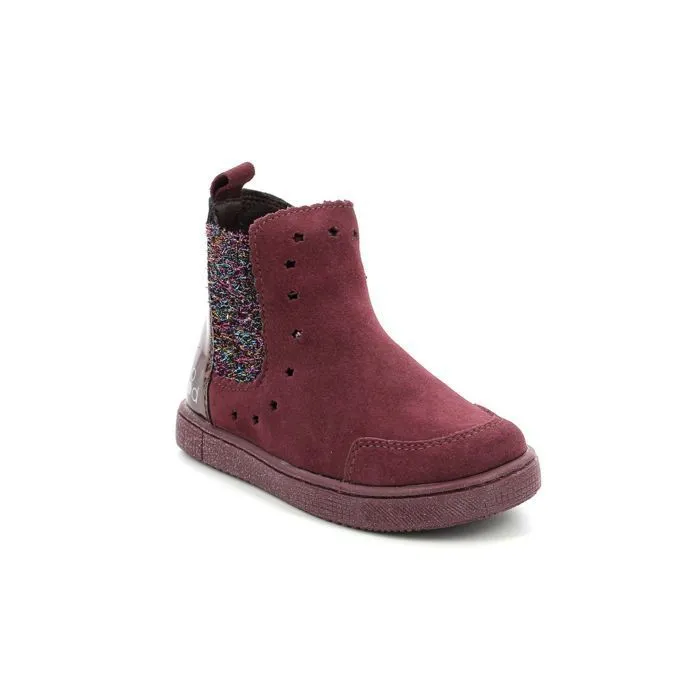 Boots - Mod 8 - Blanou - Cuir - Rouge bordeaux - Fermeture zip et élastique-1