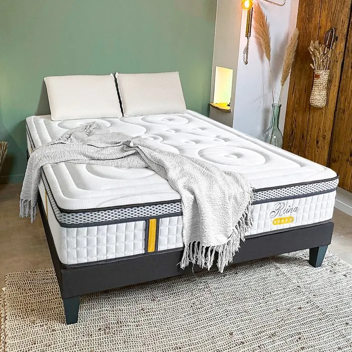 Matelas Ressorts ensachés Reina 2.0 90x190 cm Accueil Mémoire de forme-3