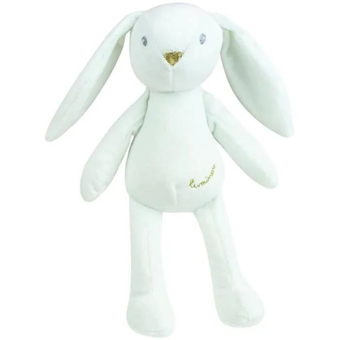 JEMINI Luminou Lapin blanc Peluche lumineuse naturelle fonctionne sans pile+/- 20 cm-4