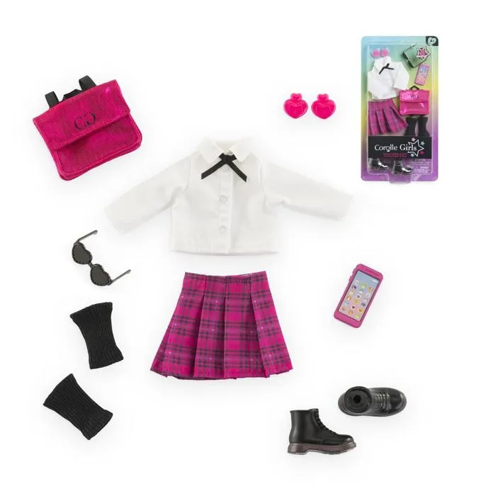 Accessoires poupée - COROLLE - Dressing Collège Anglais - 8 accessoires - dès 4 ans-1
