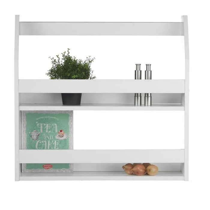 Etagère murale suspendue - HomeStyle4U - 1996 - Blanc - Laqué - Contemporain-1