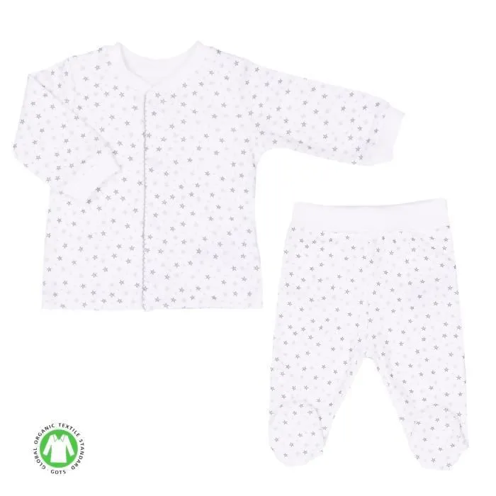 Pyjama bébé 2 pièces en coton bio, ÉTOILES-0
