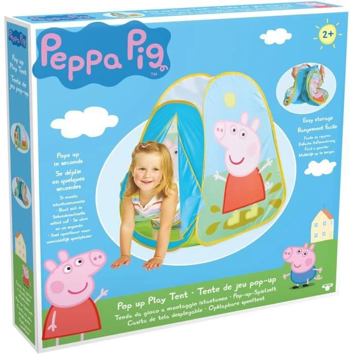 Tente de jeu pop-up Peppa Pig - Rose - Pour enfant de 2 ans et plus-2