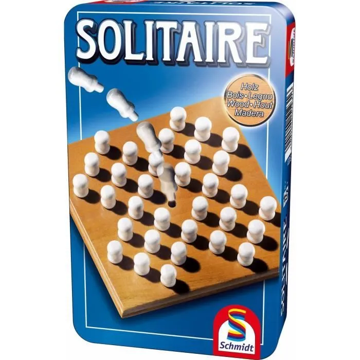 Solitaire - Jeux de Société - SCHMIDT SPIELE - Testez votre patience et votre stratégie avec ce jeu de solitaire !-1