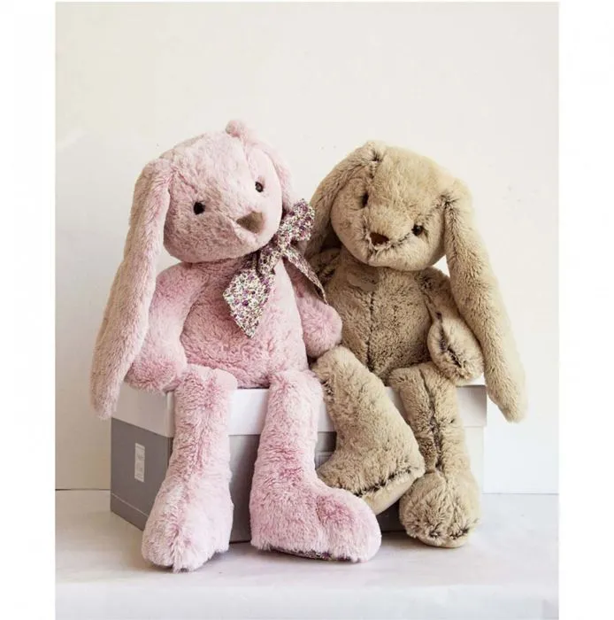 Peluche - HISTOIRE D'OURS - Les Copains Câlins - Lapin beige - Intérieur - Mixte-3