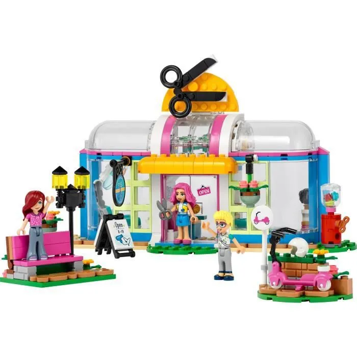 LEGO® Friends 41743 Le Salon de Coiffure, Jouet de Coiffure avec Mini-Poupées Paisley et Olly-3