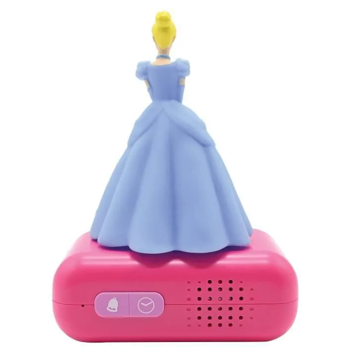 Réveil avec Veilleuse en 3D design Disney Princesses Cendrillon et effets sonores-1