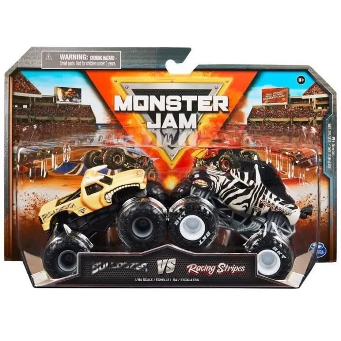 Véhicule die-cast - Spin Master - Monster Jam - 1:64 - Pack de 2 - Mixte - 3 ans et plus-0