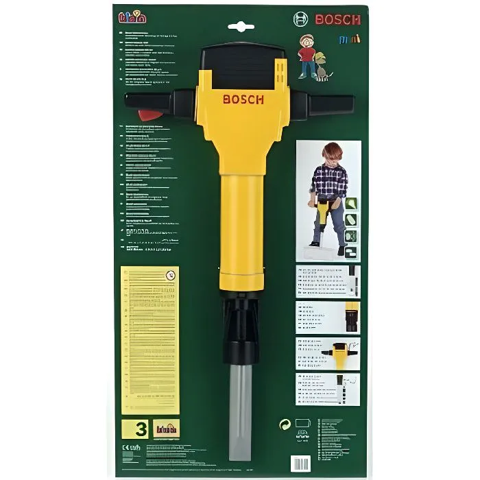 Jouet - KLEIN - Marteau piqueur Bosch - Fonctionnement à piles - Imitation fidèle à l'original-0