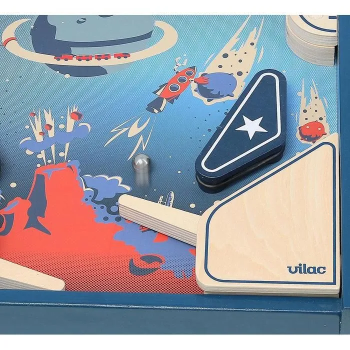 Vilac - Flipper en bois de l'Espace-2