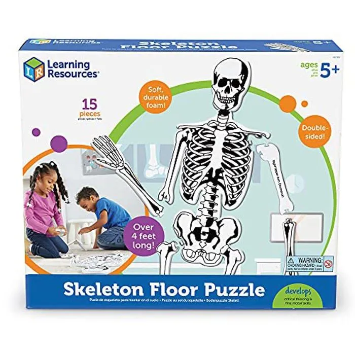 Learning Resources Resources- Puzzle au Sol en Mousse du Squelette de, - LER3332-5