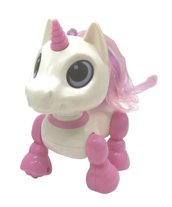 Robot Licorne Power Unicorn Mini - Effets Lumineux et Sonores - Contrôle par Claquement de Main - Répétition-1