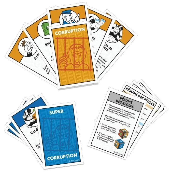 Monopoly Extension Allez en prison, rend le jeu Monopoly classique plus amusant et plus rapide, jeux de plateau, 2 à 6 joueurs, 40 m-4