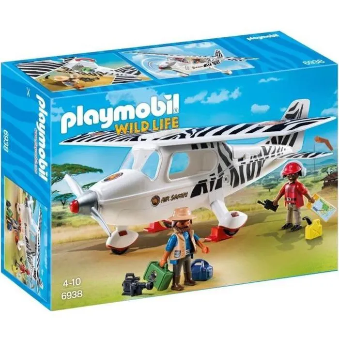 PLAYMOBIL - Avion avec Explorateurs - Wild Life - Dès 4 ans-0