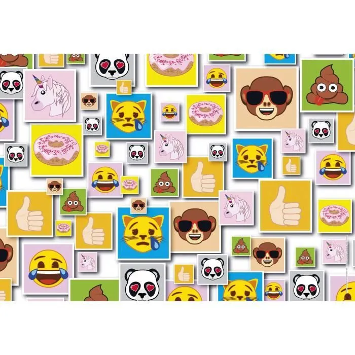 Puzzle Emoji 104 pièces - CLEMENTONI - Pour Enfant - Thème Humains, personnages et célébrités - Multicolore-1