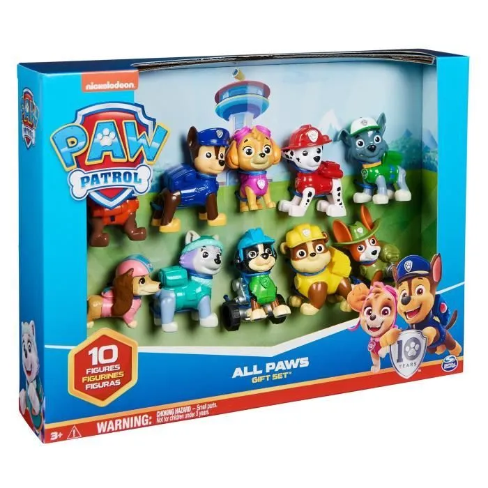 Coffret 10 figurines Pat' Patrouille 10ème anniversaire - PAW PATROL-3