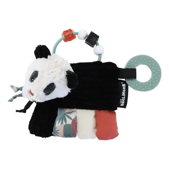 Jouet d'éveil - LES DEGLINGOS - Hochet d'activités Rototos le Panda - Blanc - Mixte - 0 mois - Coton, Polyester-0