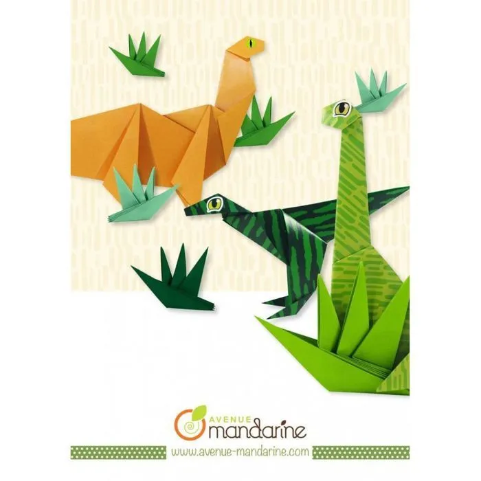 Boîte créative - Origami dinosaures - 10 modèles-5