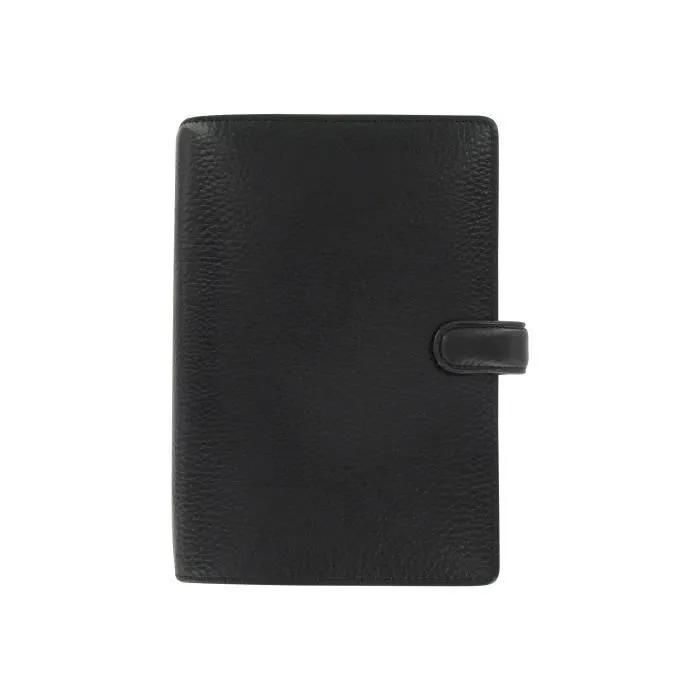 Organisateur personnel Filofax Finsbury - Semainier - 95 x 171 mm - Cuir noir-0