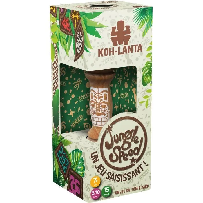 Jungle Speed : Koh-Lanta | Jeu de société | À partir de 7 ans | 2 à 10 joueurs | 15 minutes | Éco-conception | Zygomatic-0