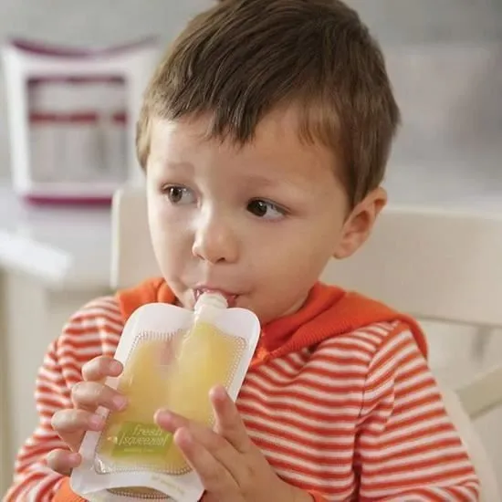 Gourdes Réutilisables - Squeeze station - Création Fait Maison - Bébé Mixte - Lot de 50pcs-1