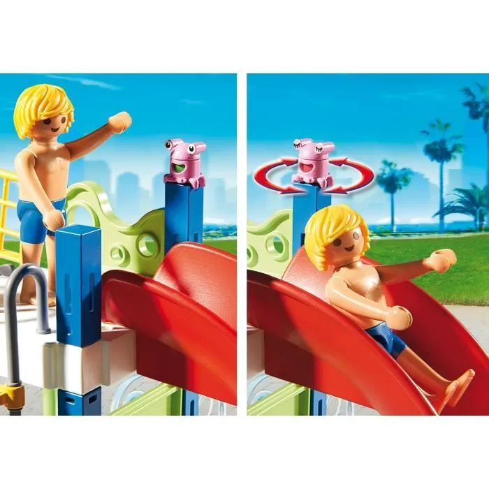 PLAYMOBIL - Aire de jeux aquatique - Summer Fun 6670 - 5 pièces - Bleu, Rouge-3