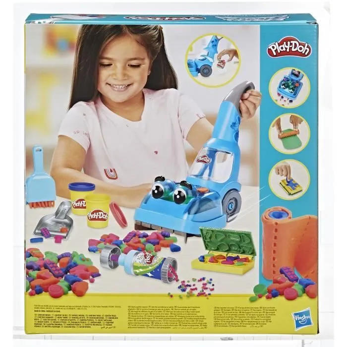 Aspirateur jouet Play-Doh avec 5 pots de pâte à modeler - Les classiques-1