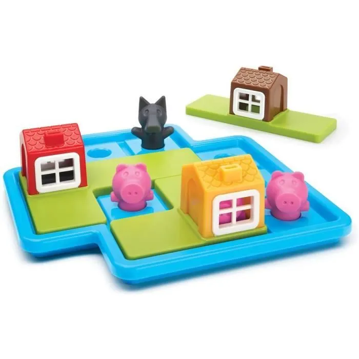 Jeu de Réflexion de Logique et d'Observation - SMART GAMES - SG 023 FR - Les 3 Petits Cochons-2