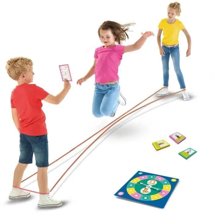 Jeu de cartes Jump! Animals - Sauts à l'élastique pour enfants de 3 ans et plus - SES CREATIVE-1