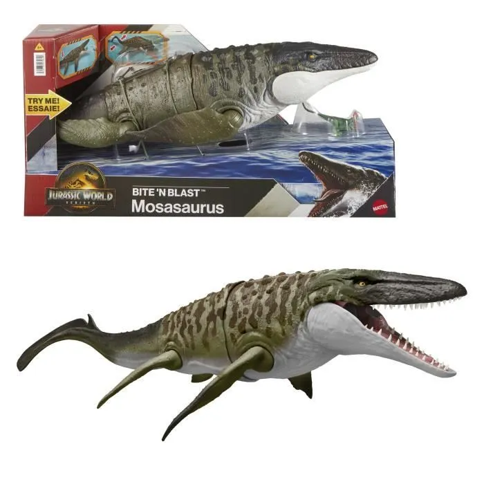 Jurassic World - Figurine articulée Mosasaurus - Dinosaure - JCH00-0