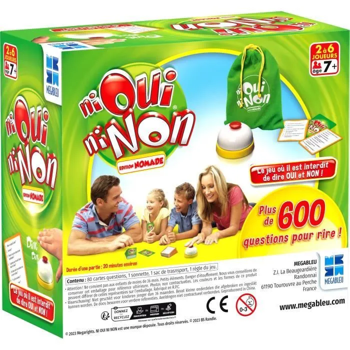 Ni Oui Ni Non - Le jeu version voyage - MEGABLEU-1