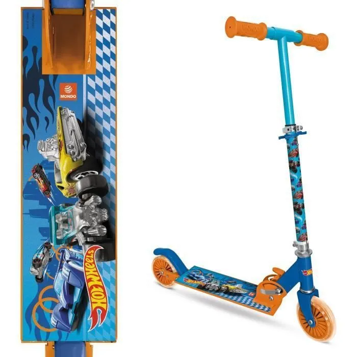MONDO - Trottinette / Patinette 2 roues pliable - Hot Wheels-3