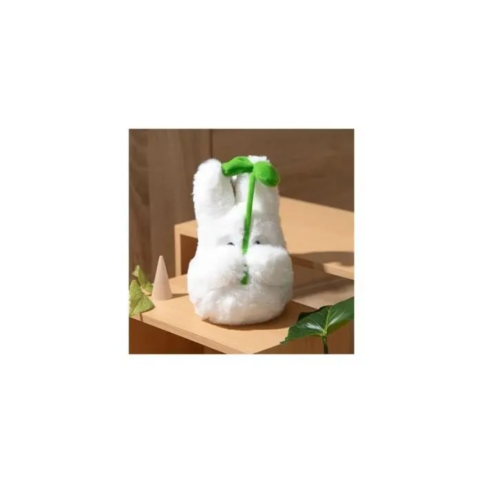 Semic - Mon voisin Totoro - Peluche Nakayoshi Small Totoro with leaf 19 cm-2