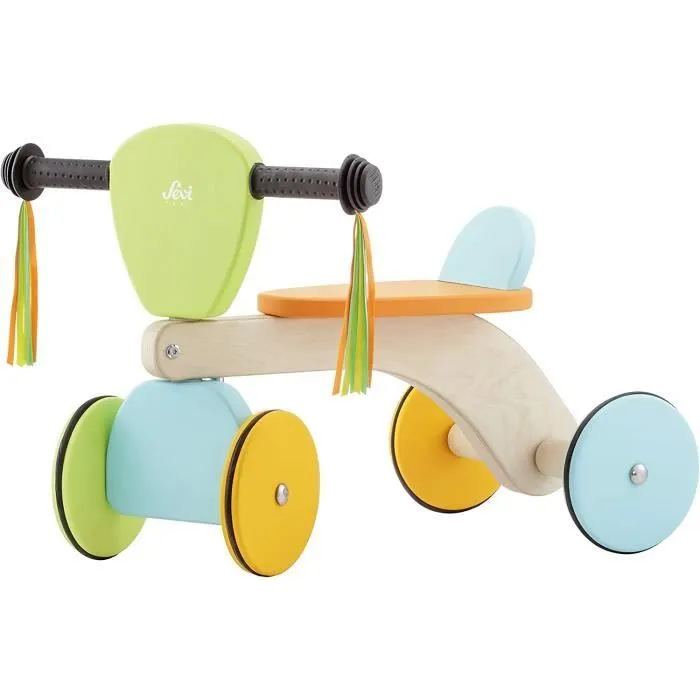 Porteur Baby Buggy - SEVI - Bois - Mixte - Bleu - A partir de 12 mois-0